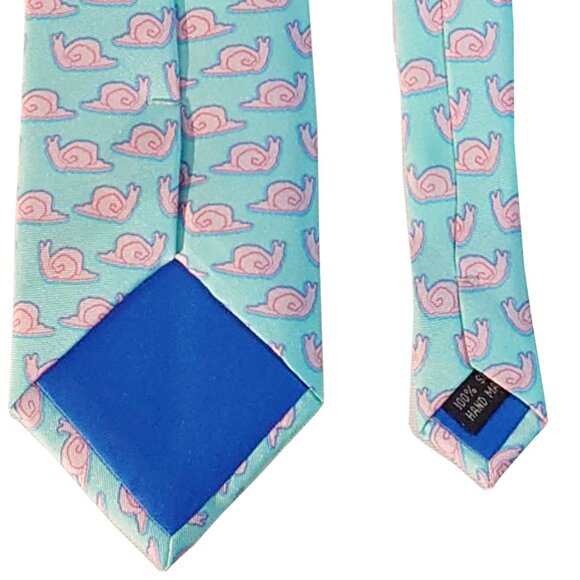Slimeyard Slimes Silk Snail-Print Tie - Picture 5 of 5